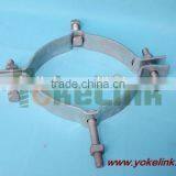 Secondary Rack Pole Mounting Bands Galvanized Steel Pole Band for Pole Line Hardaware thumbnail-5