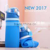 China Factory Promotion Sport Collapsible Foldable 550ml Soft Water Bottles thumbnail-5