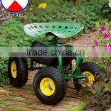 Garden Cart With Steel Seat,garden Tool Cart, Seat Cart, Moving Cart thumbnail-1