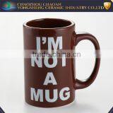 Wholesale Round Ceramic Incense Burners Mug With Funny Words thumbnail-2