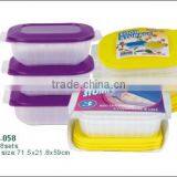 6pcs Rectangular Storage Box Set,plastic Rectangular Box, Food Container With Lid thumbnail-3