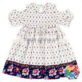 Fairy Summer Purple Floral Baby Girl Puff Sleeve Dress thumbnail-6