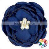 Ivory Pearls Center Satin Ribbon Handmade Flowers thumbnail-2