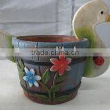 Colorful Garden Balcony Fiberglass Animal Shape Bonsai Pot thumbnail-2