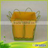 Factory Outlet Beautiful Handicraft Metal Flower Pots With Pedestal thumbnail-3