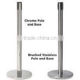 Silvery Stainless Steel Outdoor Traffic Retractable Crowd Control Barrier thumbnail-2