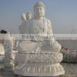 China Supply Fengshui Sculpture Marble Buddha Garden Statue for Outdoor Decoration