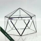 Fifteen Side Cutting Oblique Mouth Hemispherical Geometry Retro Micro Glass Greenhouse Landscape Glass thumbnail-3