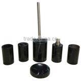 Bathroom Set, Set of SIX (BLACK) thumbnail-1