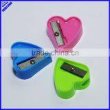 One Hole Plastic Novelty Heart Shaped Pencil Sharpener thumbnail-4
