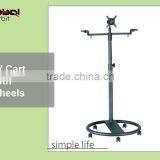 Simple Design TV Floor Stand With Wheels, Vertical Adjustable TV Mount Bracket thumbnail-6