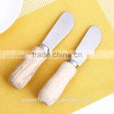 High Quality Wood Handle Cheese Butter Knife With 2CR13 Blade thumbnail-4