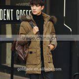 2016 Top Quality Wind Proof Mens Parka Winter Jacket With Fur Hood Parka Jackets Wholesale Blank thumbnail-2