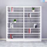 White Metal Library Furniture Book Shelf With Modern Design thumbnail-3