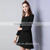 Latest Fashion Dress Women Winter 2017 New Design Hoodie Long Sleeve Letter Printed Winter Dress thumbnail-5