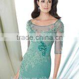 Formal Long Sleeve Lace Full Length Mother Dresses for Juniors thumbnail-4