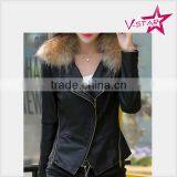 2016 Custom Designed Ladys Jacket Wholesale Women Stylish Pu Jacket thumbnail-1