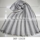 Fashion new stylish Arab Dubai Turkey lady men 100%viscose jacquard stripe rayon shawl