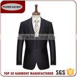 New Design Satin Trim Formal Business Black Men'S Fashion Suit Jacket thumbnail-1