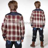 2016 New Flannel Plaids Long Sleeve Kid's Shirts thumbnail-1
