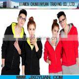 Fashion Custom Zipper up Cotton Hoodies/sweatshirt With Pocket Made in China thumbnail-3