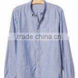 Mens Custom Dress 100% Cotton Novelty Stripe Long Sleeve Shirt thumbnail-2