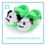 Crochet Soft Sole Bear Pattern Baby Shoes thumbnail-1