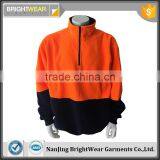 Two-color Fleece High Visibility Polar Jacket With Reflective Tapes thumbnail-1