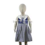 Digital Stripes Print Summer Sleeveless Simple Design Baby Girl Dress thumbnail-1