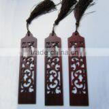 Chinoiserie Craft Flower Through Carved Wooden Bookmark thumbnail-5