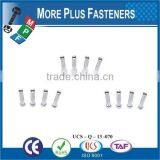 Made in Taiwan High Quality Stainless Steel Flat Head Semi Tubular Rivet thumbnail-6