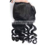 7A Full Lace Frontal Brazilian Virgin Hair Loose Wave 13X4 Brazilian Hair Closure Lace Frontal With Bleached Knots thumbnail-3