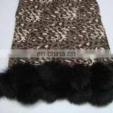 Silk Pashmina Wool , Plain Pashmina Shawl With Fur Balls thumbnail-4