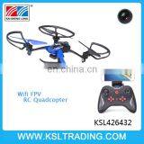 Wifi FPV Real-time Transmission skyline RC drone quadcopter with camera