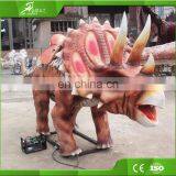 KAWAH Amusement Park Coin Operated Triceratops Kiddie Rides Animatronic Dinosaur Rides thumbnail-2
