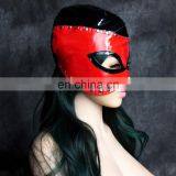 Sexy Shiny Bondage Mask Studded Mask Half Head Hood Sexy Adult Novelty Product thumbnail-2