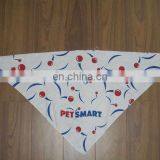 Custom design cotton printed triangle bandana cheap cotton triangle scarf pet doggy bandana