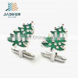 Wholesale Metal Christmas Tree Cufflinks Custom