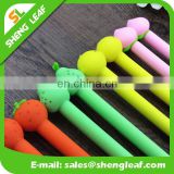 Rubber plastic ball pen with customized logo