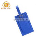 Custom Deisgn Embossed Opened Colorful PU Leather Luggage Tags