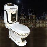 Wholesale Bathroom American Luxury Ceramic Black Two Piece Color Toilet