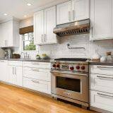 2018 New Modern Solid Wood Walnut Kitchen Cabinets for Sale thumbnail-5