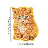 Yellow Cat Fabric Embroidery Patches Custom thumbnail-2