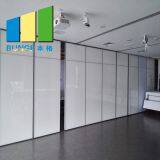 Melamine Finish Auditorium Folding Partition Walls Doors For School Hotel