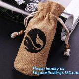 Custom Cheap Wedding Favor Gift Packaging Drawstring Burlap Jute Pouch Bag,drawstring Jute Bag Burlap Shopping Bag New s