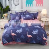 Household bedroom printed design bed sheet fabric 100% cotton print bedding set