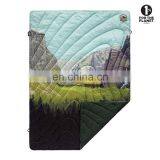 High Quality Printing Design Custom Lightweight Travel Blanket In Pouch Nylon Bag thumbnail-1