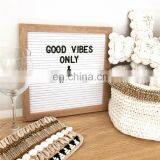 10x10 Sorting Case Precut Letters Custom Black Oak Frame Changeable Felt Letter Boards With Emoji Letters thumbnail-6