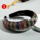 Новый горячий товар: стильные головные ленточки с полным покрытием блестящими камнями, цветные бисерные головные ленточки, головные ленточки для невесты на свадьбу в барокко стиле с подкладкой, роскошные головные ленточки для девочек thumbnail-3