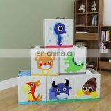 Kids Toy Baby Bed Animal Cartoon Folding Fabric Canvas Cube Storage Box thumbnail-7